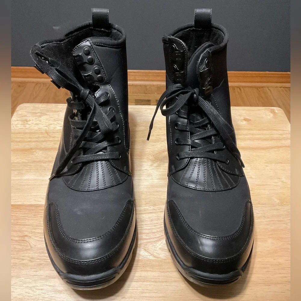 Unlisted Men's Black Lace Up Ankle 6” Boots. 10 1/2 Medium 8/2017. Design 30215